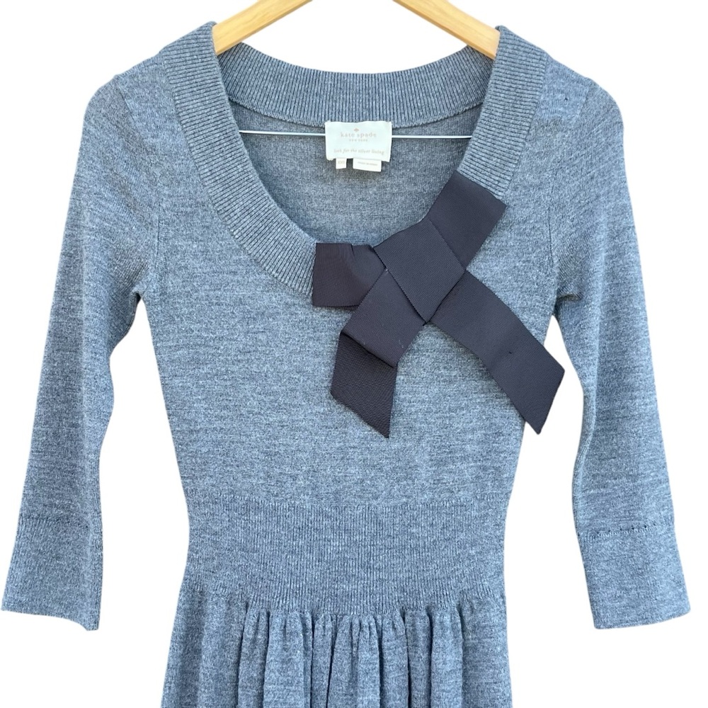 Kate Spade | Wool 3/4 Sleeve Dress | XXS - Picture 4 of 13